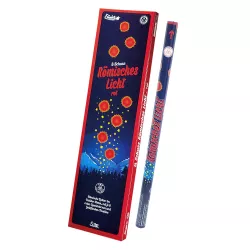 Rzymskie Ognie 8 Schuss Römisches Licht Kal. C - Rot Czerwone 5 sztuk