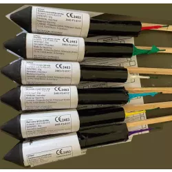 Rakiety Lonestar-Fireworks Rakiety V1 - 6 sztuk