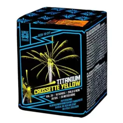 Wyrzutnia Titanium Crossette Yellow16 strzałów 20 mm