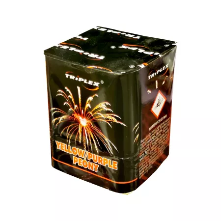 Wyrzutnia Yellow/Purple Peony TXB821 9 strzałów 20 mm