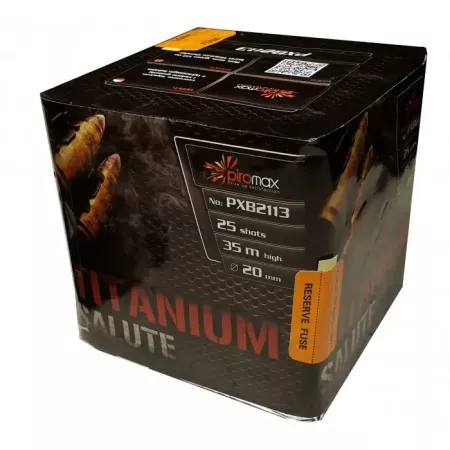 Wyrzutnia  PXB2113 Titanium Salute 25 strzałów 0,8"