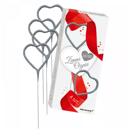 Zimne Ognie Serca 17,5CM 4 szt.