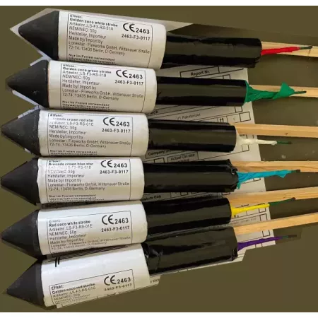 Rakiety Lonestar-Fireworks Rakiety V1 - 6 sztuk