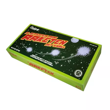 Rakiety 3-Stufen Mini-Raketen mit Knall 10 sztuk